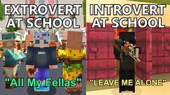 Introverts VS Extroverts Portrayed by Minecraft