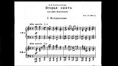 Rachmoninoff Suite No. 2 For Two Pianos Op. 17 (Argerich, Freire) (Better Score - Reupload)