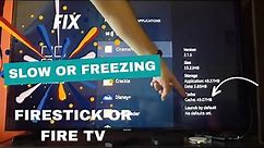 Slow or freezing Amazon Fire TV or Firestick? How to fix this!