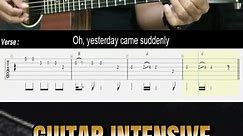 Yesterday - The Beatles | EASY Guitar Tutorial - Guitar Lessons TAB