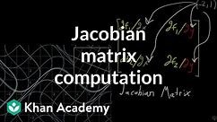 Computing a Jacobian matrix