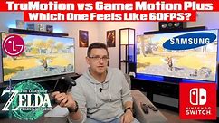 LG TruMotion vs Samsung Game Motion Plus - Test on LG CX/G2 & S95C - Zelda on the Switch in 60FPS?