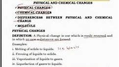 WAEC Video Tutorials on CHEMISTRY - PHYSICAL AND CHEMICAL CHANGES OF MATTER. #youtubeshorts