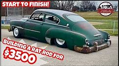 ITS FINISHED! TURBO RAT ROD FOR $3500! START TO FINISH BUILD! CHASSIS SWAP, AIR BAGS FOR CHEAP!