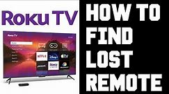Roku TV How To Find Remote - How To Ring Roku Remote if You Lost it Step by Step Instructions