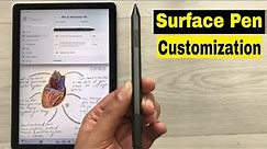 How to Customize Microsoft Surface Pen - Shortcuts