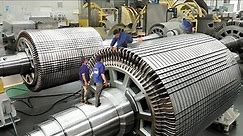 The Fascinating Production Process of Giant Electric Motors - Modern engine manufacturing technology