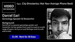 City Directories: Not Your Average Phone Book - Daniel Earl