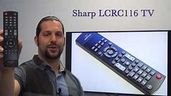 SHARP LCRC116 TV Remote Control - www.ReplacementRemotes.com