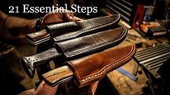 Making 3 Knife Sheaths: 21 Essential Steps to Follow