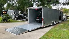 Buying a new enclosed race car trailer. this thing is next level