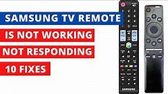 How to fix Samsung SMART TV Remote is Not Working, Not Responding || 10 Troubleshooting Tips
