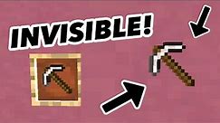 How to get an INVISIBLE ITEM FRAME! (Minecraft)