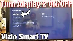 Vizio Smart TV: How to Turn AirPlay 2 On & Off