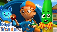 Blippi Wonders! | Fruit or Vegetables? | Learn | ABC 123 Moonbug Kids | Fun Cartoons