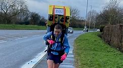 Runner who completed 30 marathons in 30 days doing London race with fridge on back - video Dailymotion