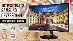 Samsung CF390 Unboxing and Review | Best Budget 27 Inches Curved Monitor | C27F390FHU
