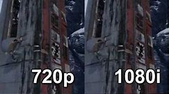 720p vs 1080i Comparison (Uncharted 2)
