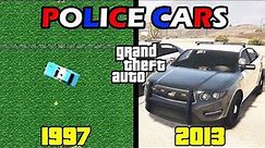 Evolution of POLICE CARS in GTA games!
