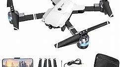 ATTOP Drones with Camera for Adults - 1080P FPV Drone with Carrying Case, Foldable RC Drone W/2 Batteries, Altitude Hold, Headless Mode, ATTOP Camera Drones for Adults/Beginners, Girls/Boys Gifts