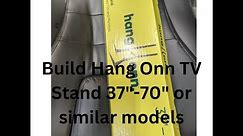 Install Build Unbox Review Hang Onn TV stand in 30 seconds. How to install Hang Onn 37-70" fast!