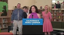 Gavin Newsom holds press conference on 'family agenda' for education