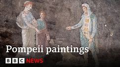 New paintings discovered in Pompeii excavation | BBC News - World News
