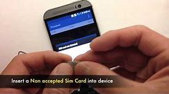 Unlock HTC One M8 - How to Sim Unlock HTC One M8 Network to work on other Carriers
