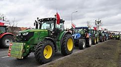 Protestujący rolnicy zablokowali węzeł Brzezimierz na autostradzie A4