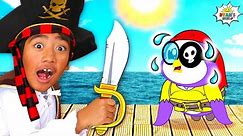 Ryan's World Learns to exercise like a real Pirate!