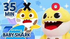 🛁 Baby Shark Takes a Bath! | +Compilation | Songs and Stories for Kids | Baby Shark Official