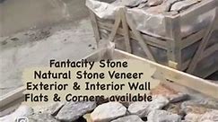 Yellow Pearl Natural Stone Veneer | Stone Siding | Exterior & Interior Wall Cladding | Fireplace