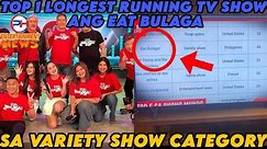EAT BULAGA, PASOK SA TOP 5 LONGEST RUNNING TV SHOWS IN THE WORLD