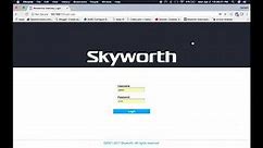How to setup Skyworth Cable Modem