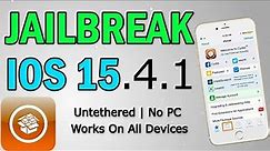 Jailbreak iOS 15.4.1 Untethered [No Computer] - Unc0ver Jailbreak 15.4.1 Untethered