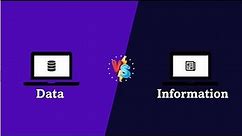 What are data? What is information? What is the difference between data and information?