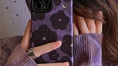 Fashion Purple Flower Phone Case for iPhone 13 Pro Max