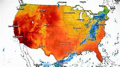 Heat continues across the West as the East sees heavy rain