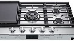 LG 36" Stainless Steel Smart Gas Cooktop With EasyClean & ThinQ - CBGJ3627S