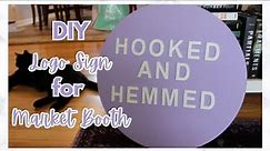 DIY Small Business Sign for Market Booth Display Craft Fairs and Vendor Booth Ideas