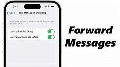 How To Forward Text Messages On iPhone