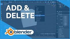 Add & Delete - Blender 2.80 Fundamentals