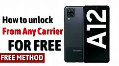 Samsung Galaxy A12 Unlock T-Mobile
