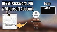 Reset Forgotten Windows 11 Password, PIN and Microsoft Account without any Software (2023)