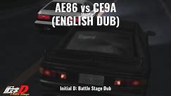 AE86 vs EVO 3 | Initial D Battle Stage | English Dub
