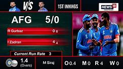#Live | India vs Afghanistan Score Updates, Cricket World Cup 2023