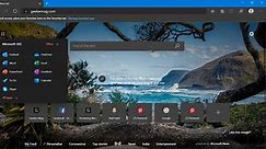 Microsoft Edge New tab page has Office Launcher App button