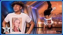 13-year-old Leon Ung ROCKS Måneskin dance performance | Auditions | BGT 2024