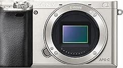 Sony Alpha a6000 Mirrorless Digital Camera 24.3MP SLR Camera with 3.0-Inch LCD - Body Only (Silver)