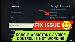 SONY Smart Google TV : How to Fix Voice Control or Google Assistant Not Working Issue